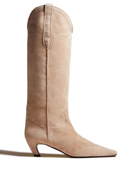 Dallas Suede Leather Knee High Boot Coco | The Webster