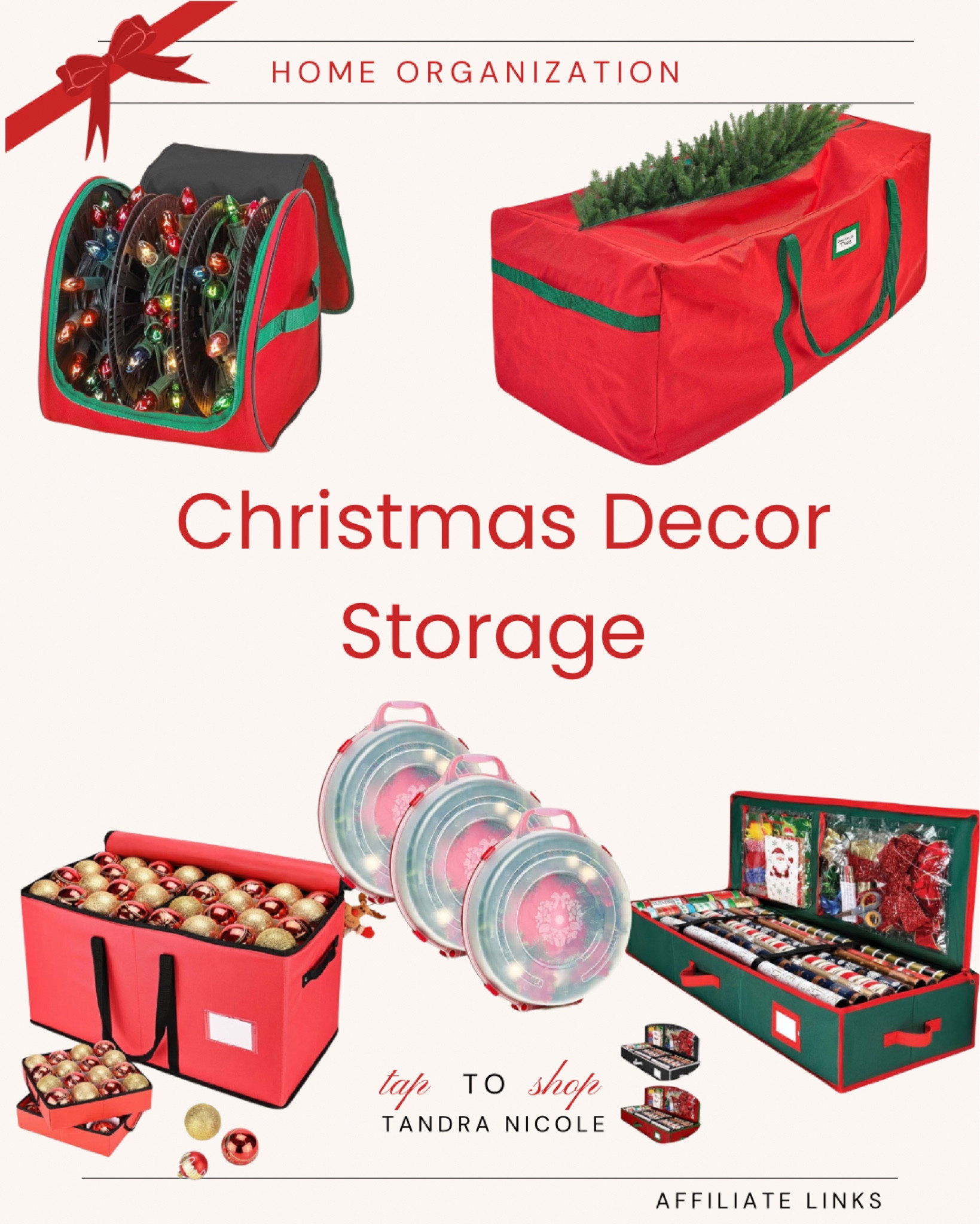 
✨ It’s almost time to pack up the Christmas magic – and these storage finds make it so much easier! 🎄 From ornament organizers to tree bags, everything has a place (finally!). Some are even on sale right now! Tap to shop and get your holiday decor neatly tucked away until next year!

#HomeOrganization #ChristmasStorage #HolidayCleanUp #OrganizedHome #MomLife #TidyHome #StorageSolutions #PostHolidayReset #SaleFinds

#LTKSaleAlert #LTKHoliday #LTKHome
