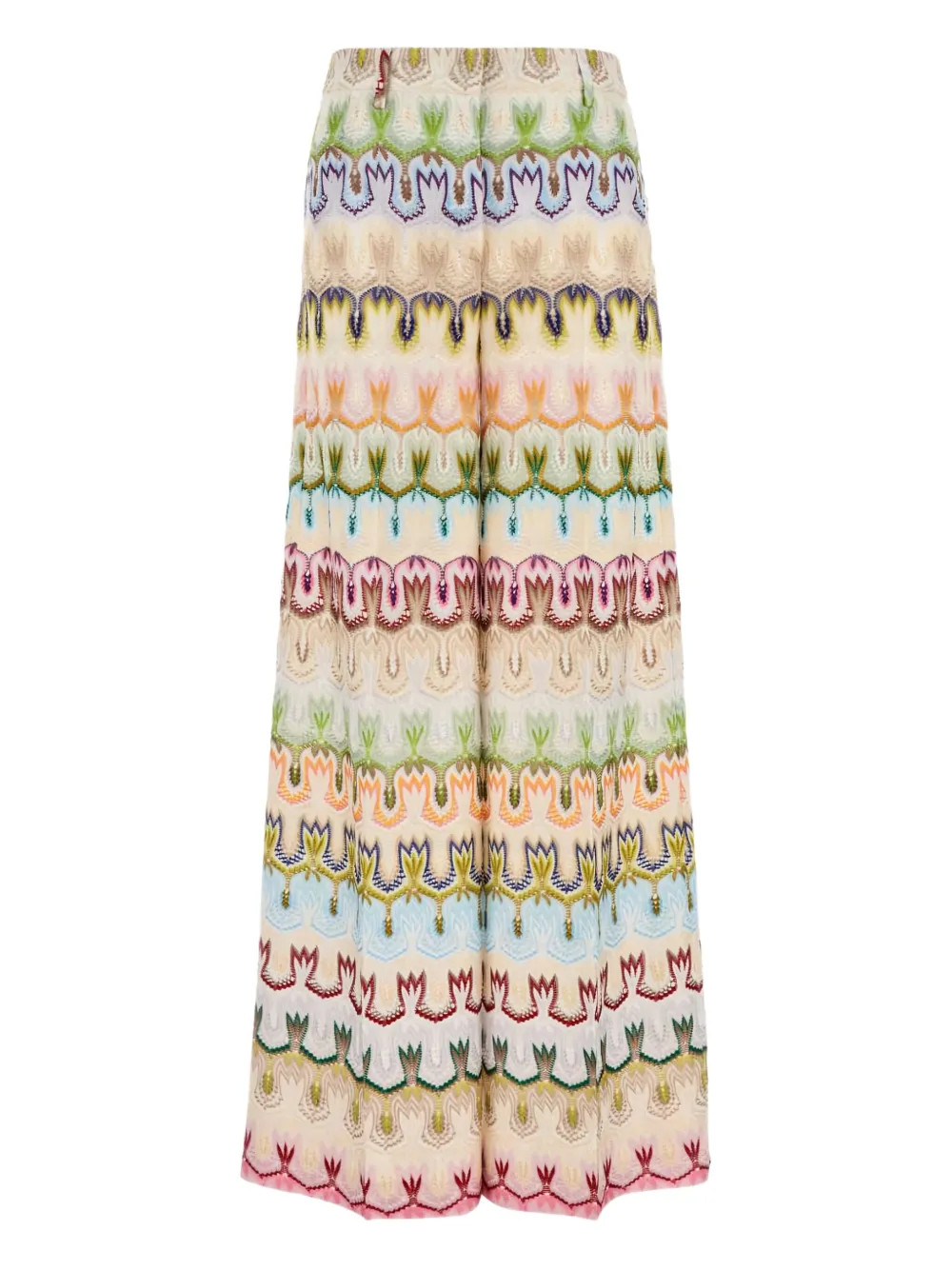 Missoni Embroidered Palazzo Trousers | Pink | FARFETCH | Farfetch Global