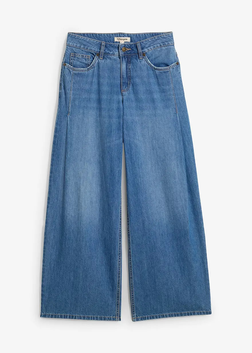 Wide-Leg-Jeans Mid Waist | Bonprix DE