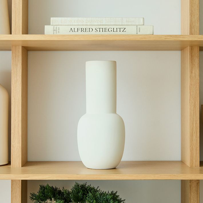 Foundations Whitewash Vases | West Elm (US)