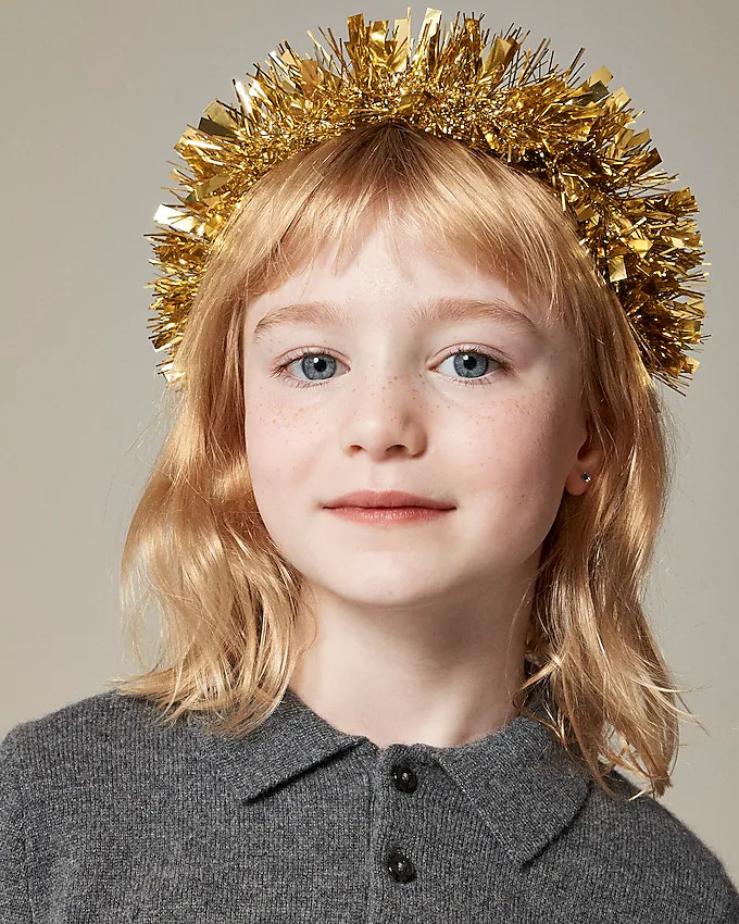 Girls' tinsel headband | J. Crew US