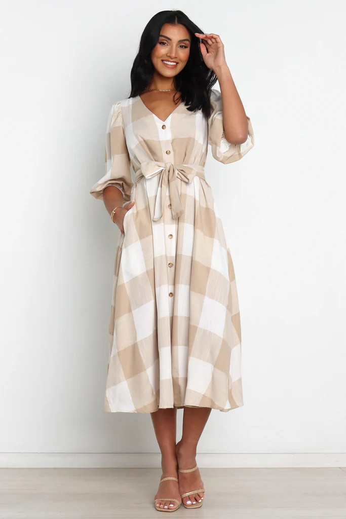 Phoebe Dress - Beige | Petal & Pup (US)