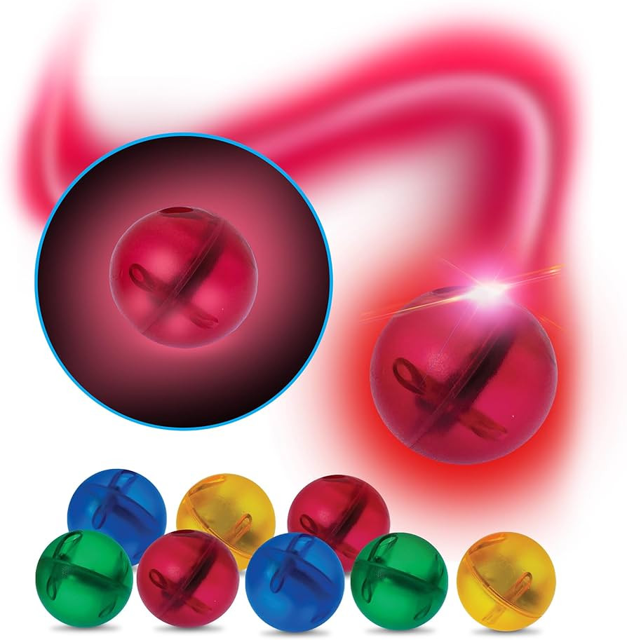 PicassoTiles Motion Activated Marbles 8pc LED Light-Up Glow in The Dark Translucent Balls for Mar... | Amazon (US)