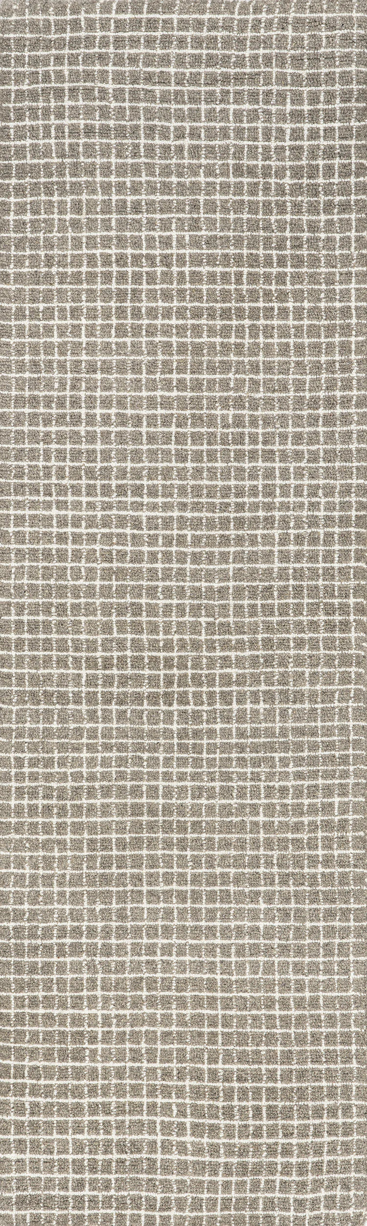 Melrose Checked Rug | Grey | Rugs USA