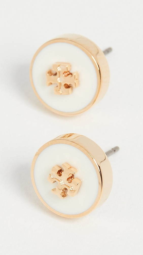 Tory Burch Kira Enamel Circle Stud Earrings | Shopbop | Shopbop