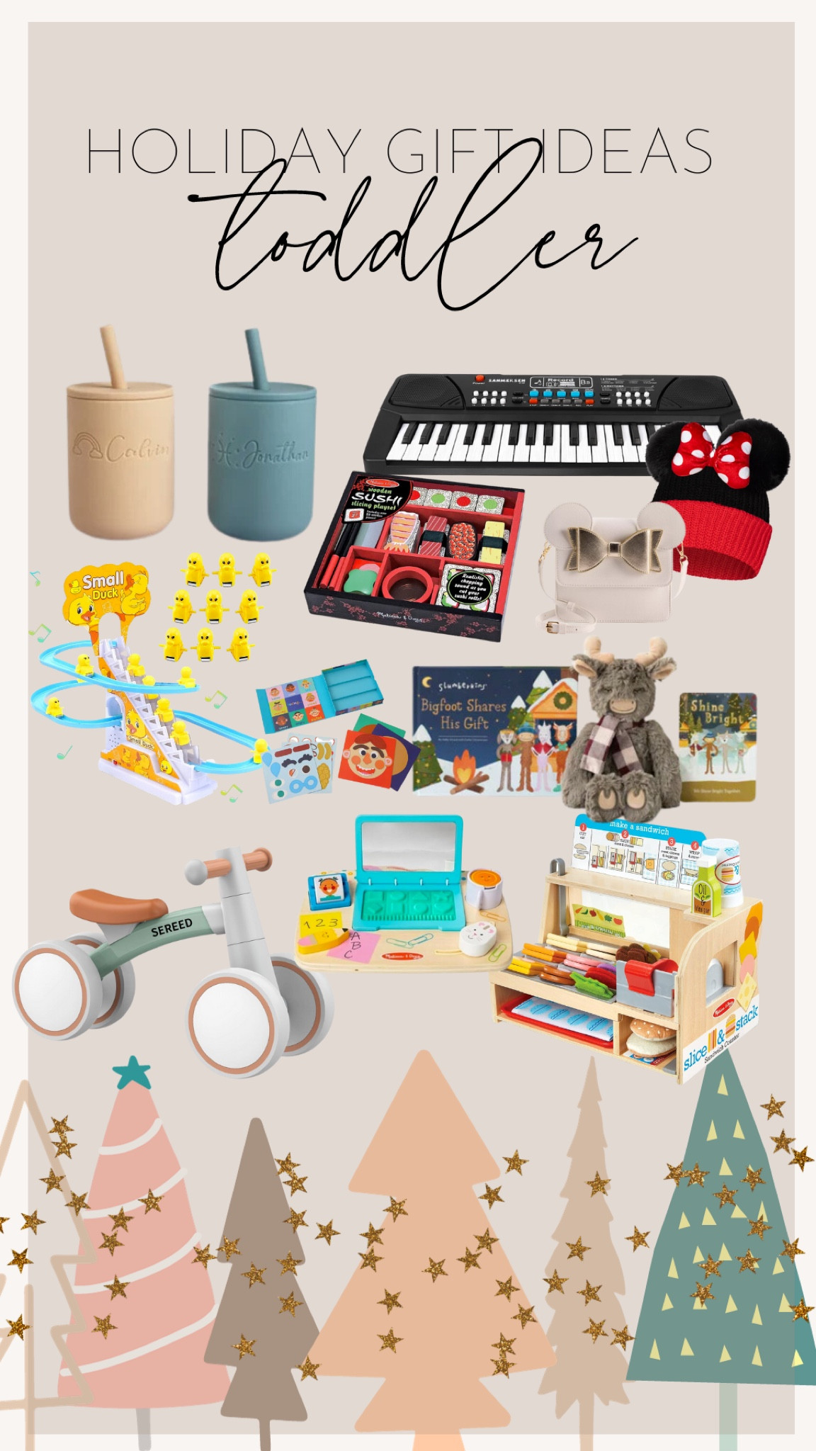 Toddler holiday gift guide! Duck game, piano, puzzles, games, toys, books, stuffed animals, hats 

#LTKSeasonal #LTKHoliday #LTKGiftGuide