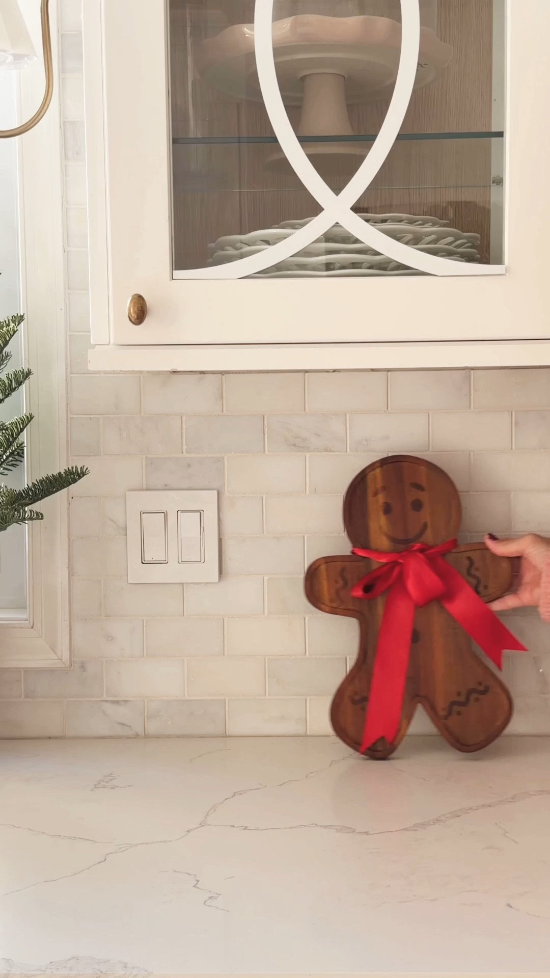 Cozy Christmas kitchen counter