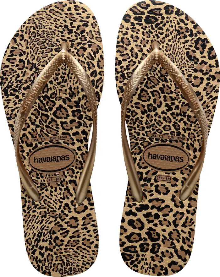 Slim Animal Print Flip Flop (Women) | Nordstrom