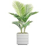 Vintage Home Décor Green Emerald Artificial Faux Palm Tree with with Fibersone Planter for Home Deco | Amazon (US)