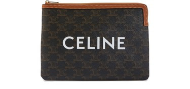 Small Pouch in Triomphe Canvas and Lambskin - CELINE | 24S (APAC/EU)