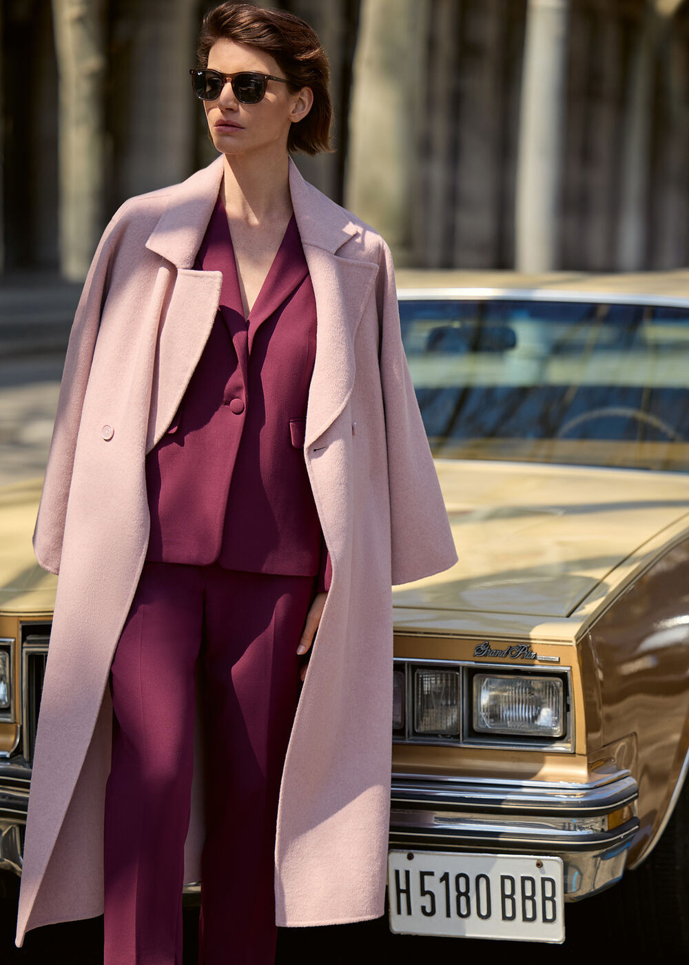 Darcy Pink Wool Coat | Phase Eight ROW | | Phase Eight