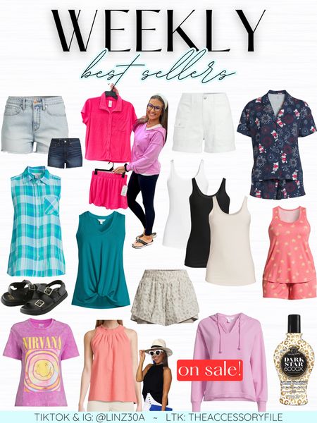 This past week’s best sellers! 

Summer fashion, summer outfit, shorts, denim shorts, jean shorts, pajama sets, lightweight hoodie, summer hoodie, sandals, beach vacation outfit, indoor tanning bed lotion, tank tops, performance shorts, athleisure, sleeveless button down shirt, spring shoes, summer shoes 

#LTKFindsUnder50 #LTKStyleTip #LTKSeasonal