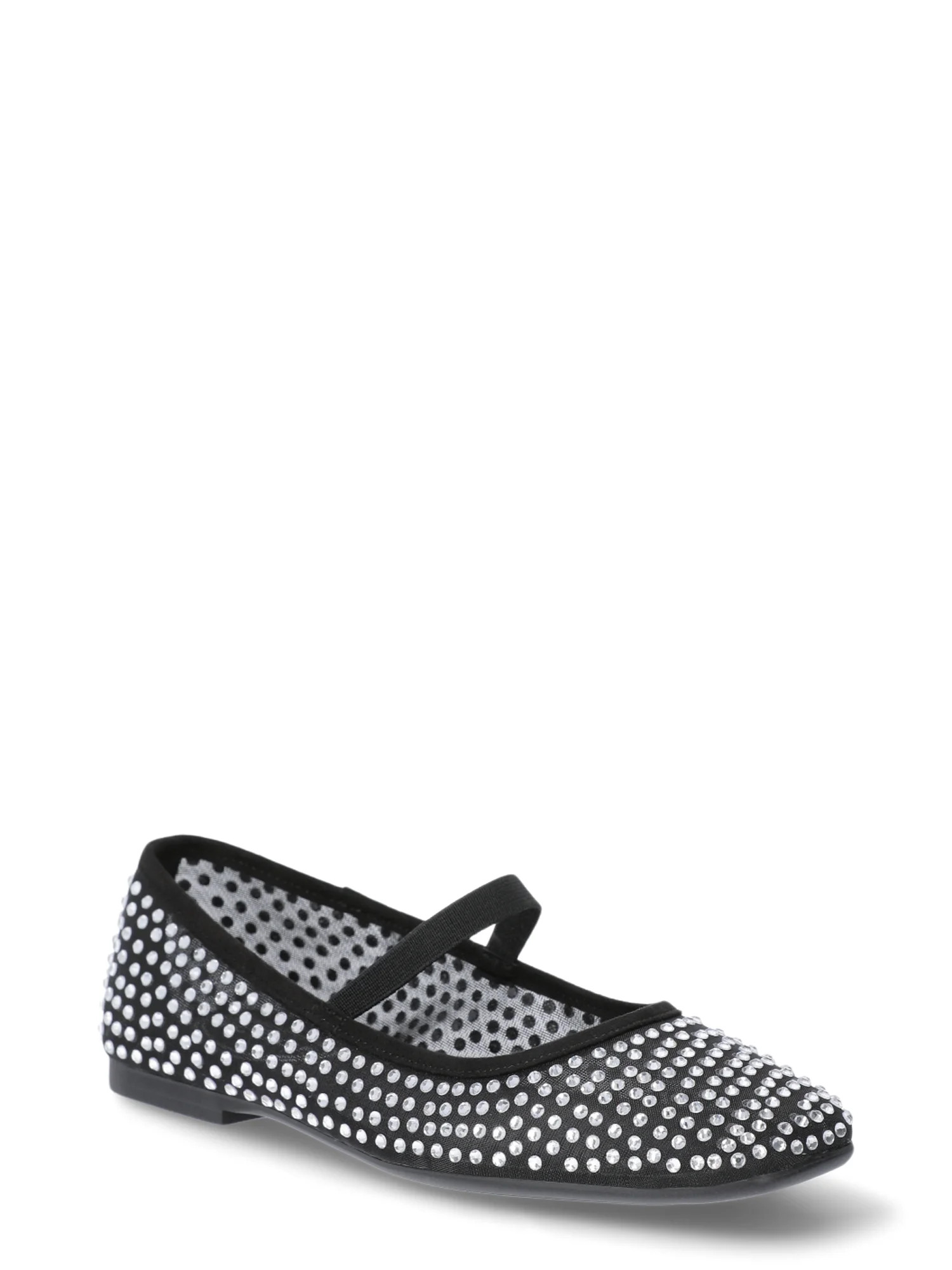 Scoop Women’s Rhinestone Mesh Ballet Flats - Walmart.com | Walmart (US)