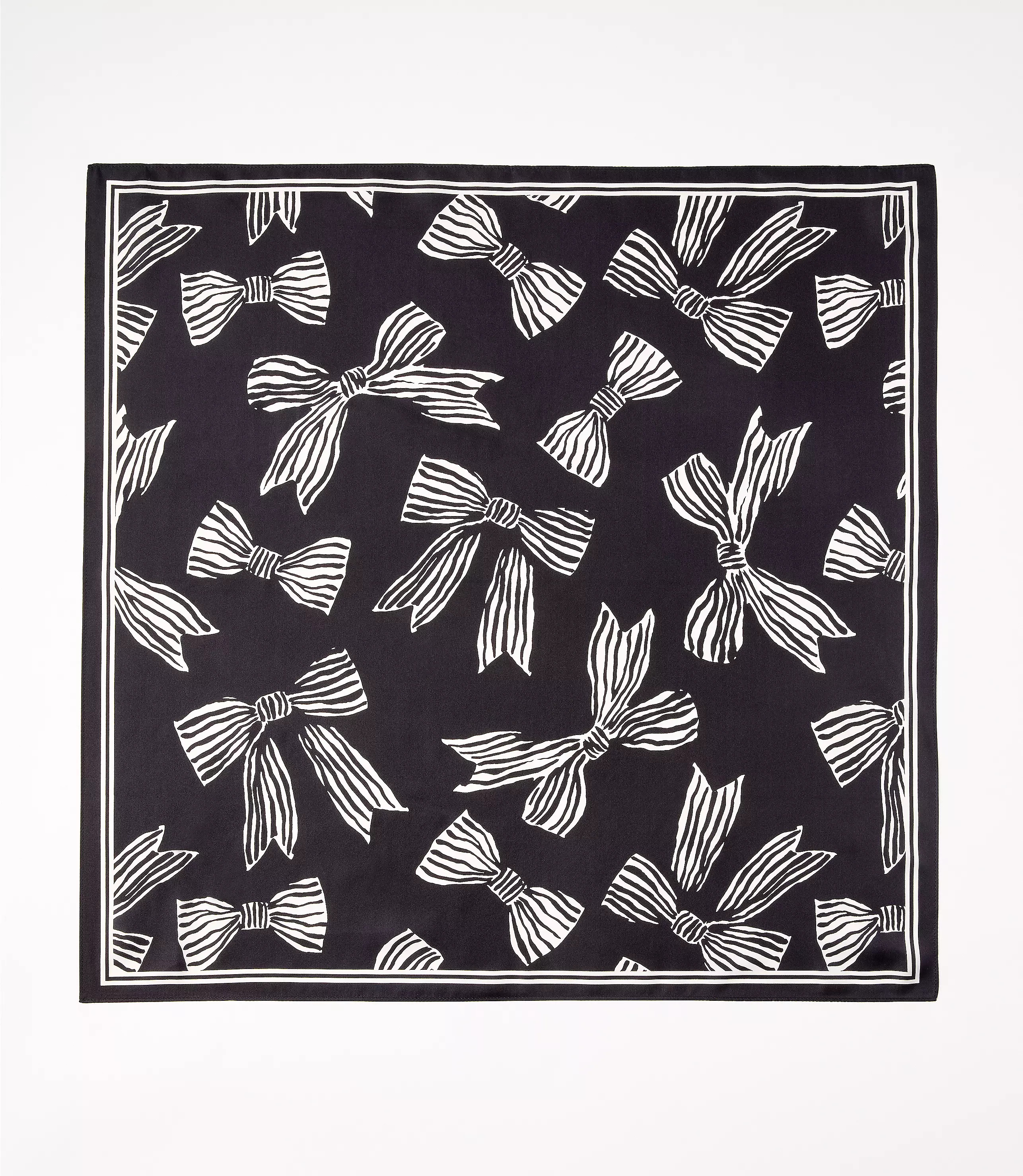 Bow Square Silk Scarf | LOFT