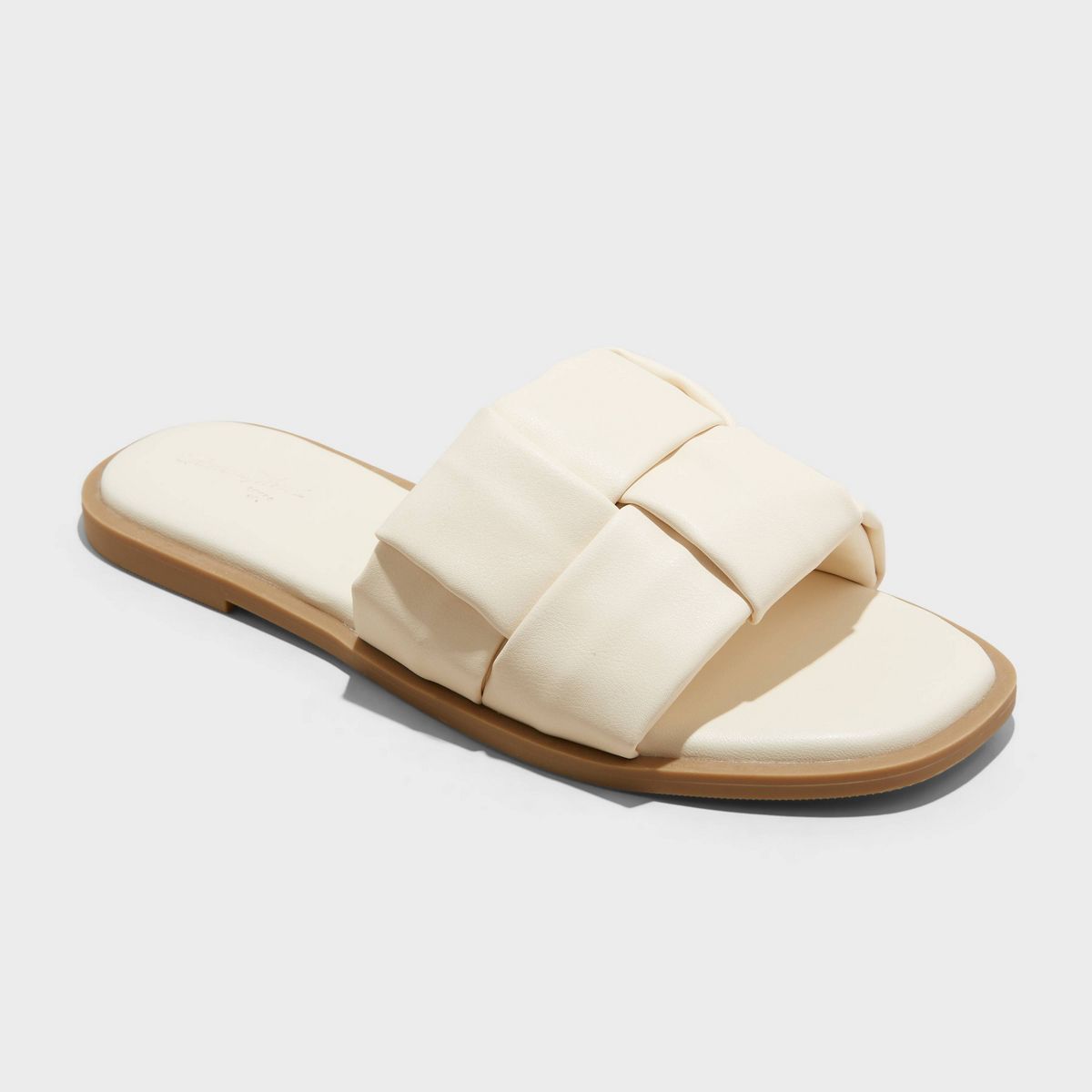 Women's Mara Footbed Sandals - Universal Thread™ Cream 9 | Target
