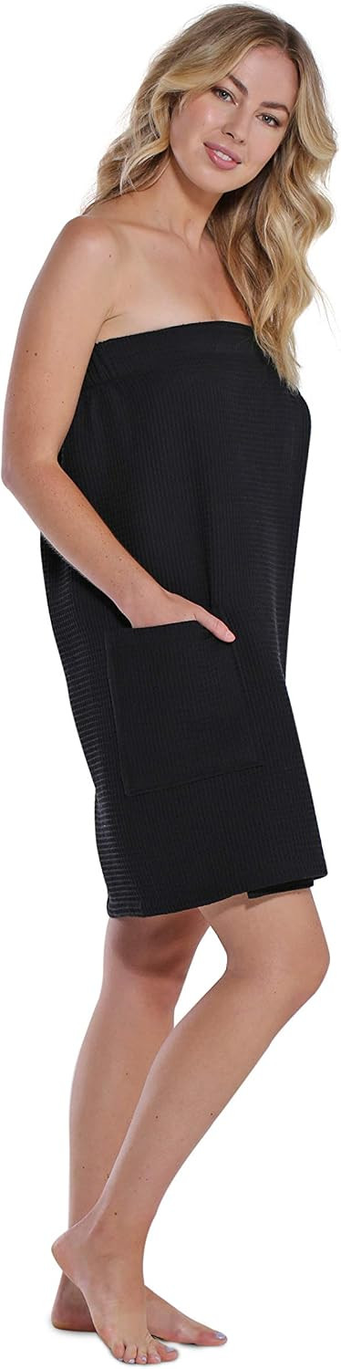 Turquaz Lightweight Knee Length Waffle Robes For Women Spa Bath Waffle | Amazon (US)