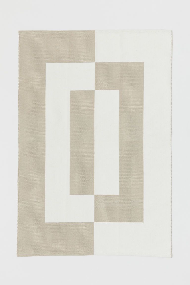 Jacquard-patterned Cotton Rug | H&M (US + CA)