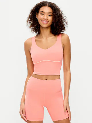 StudioSmooth Seamed Longline Top | Old Navy (US)
