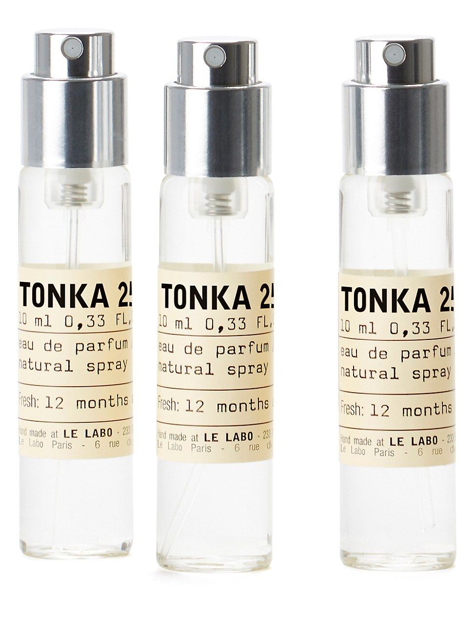 Women's Tonka 25 Eau de Parfum Natural Spray 3-Piece Travel Tube Refill Set | Saks Fifth Avenue