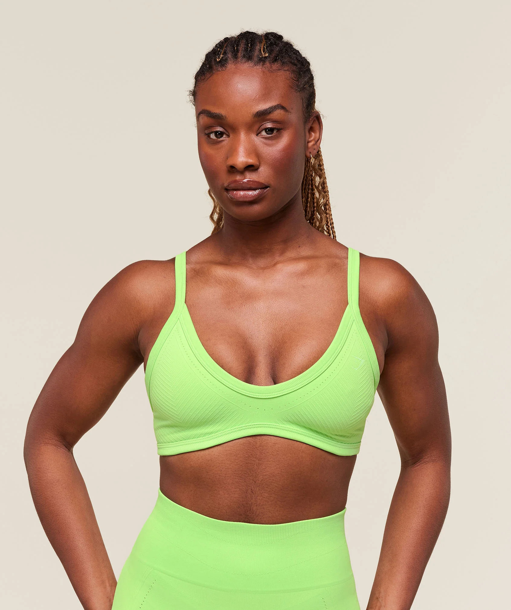 Gymshark Energised Seamless Sports Bra - Energy Gelato Green | Gymshark CA