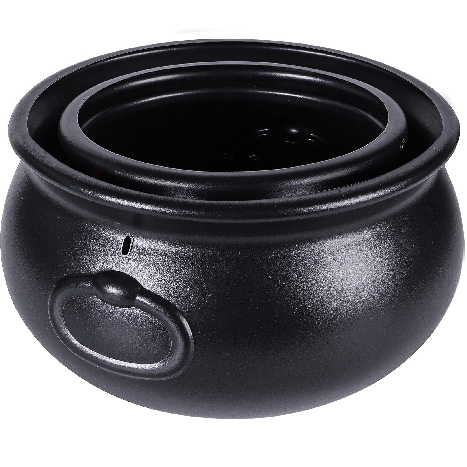 12.6" and 7.4" Package Halloween Large Cauldron, 2pcs Black Plastic Witch Cauldron Kettle Hallowe... | Amazon (US)