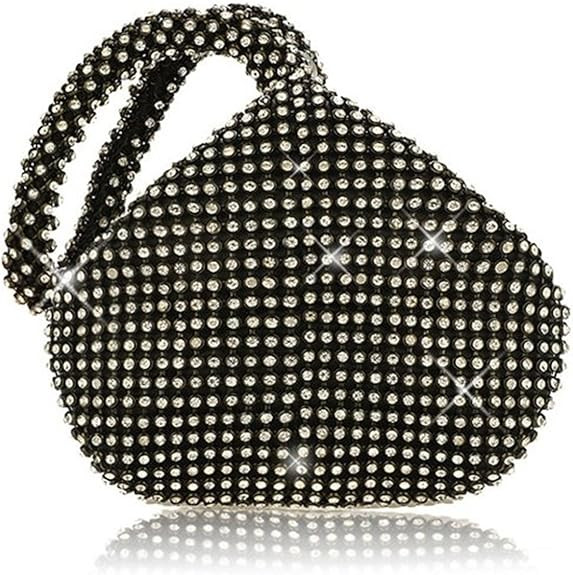 Mogor Women's Triangle Bling Glitter Purse Crown Box Clutch Evening Luxury Bags Party Prom | Amazon (US)