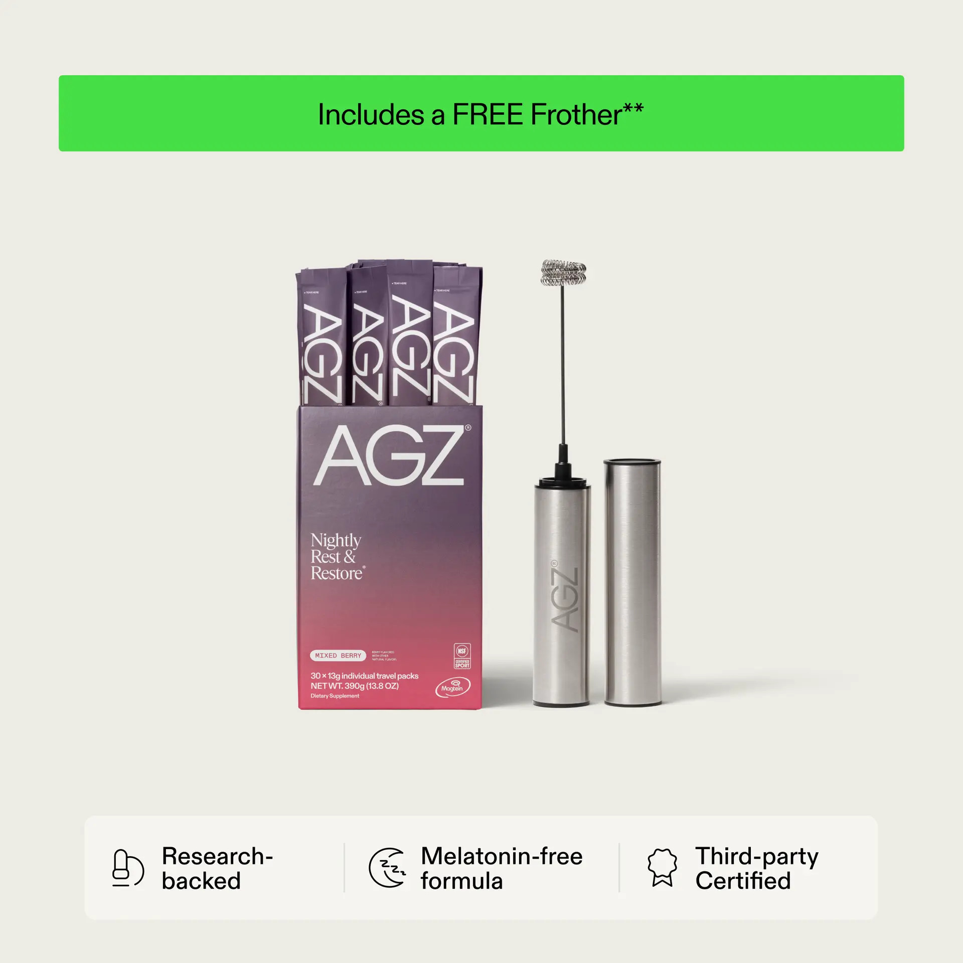 AGZ: Nightly Sleep Support | AG1