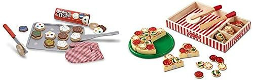 Melissa & Doug Slice-and-Bake Wooden Cookie Play Food Set, 28 Pieces, 10.5" H x 13.5" W x 3.25" L... | Amazon (US)