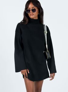Sonelle Knit Mini Dress Black | Princess Polly US