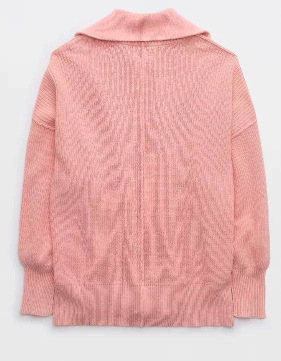 Aerie Beyond Quarter Zip Sweater | Aerie