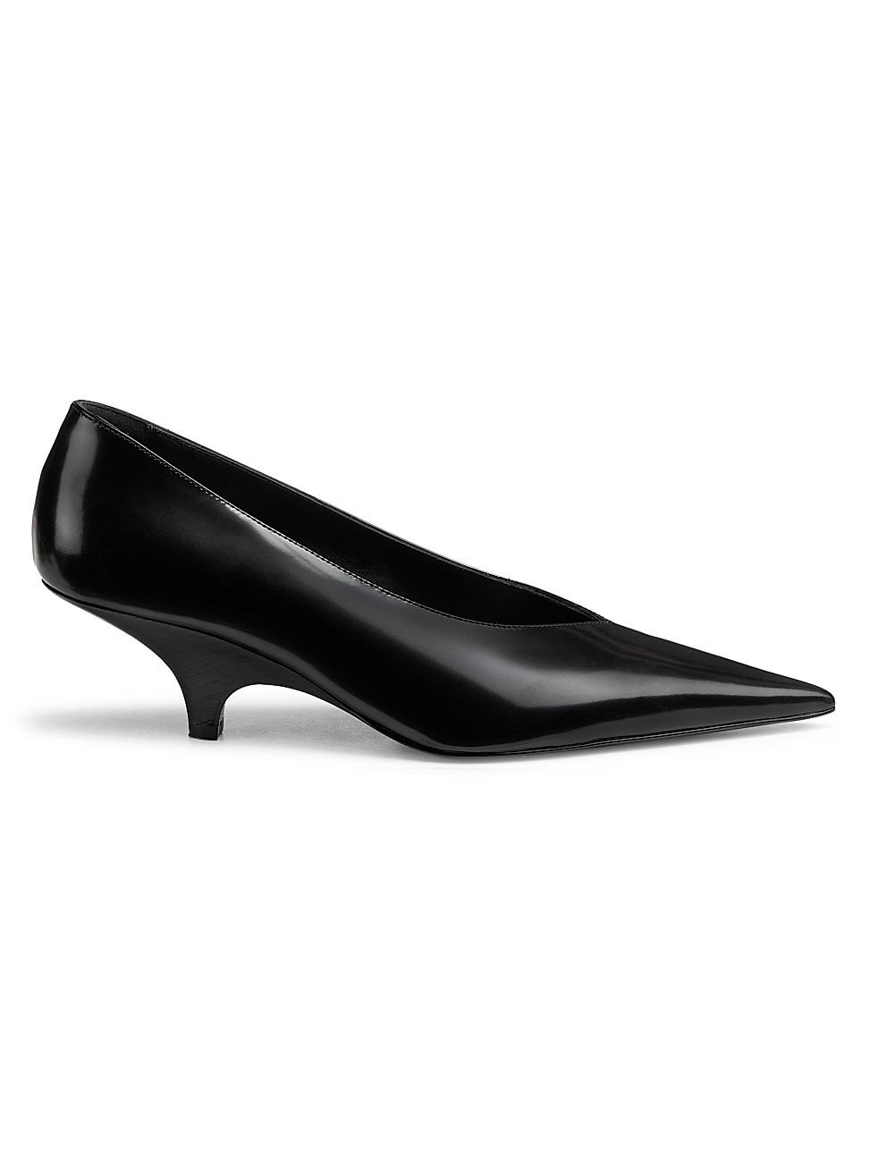 Women's The Wedge Heel Leather Pumps - Black - Size 9 | Saks Fifth Avenue