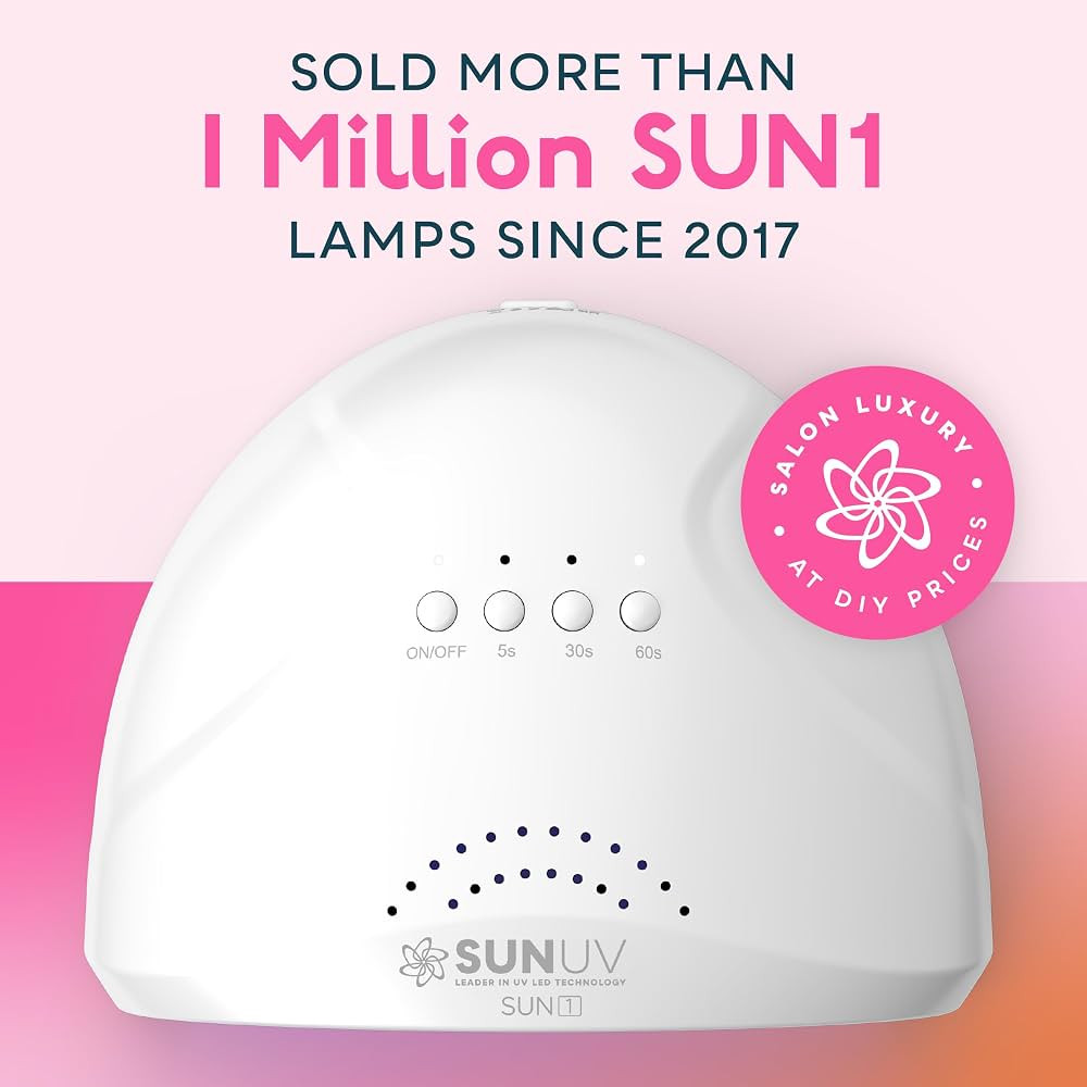 SUNUV UV LED Nail Lamp, Gel Light for Nail Polish UV Dryer with 3 Timers SUNone White | Amazon (US)