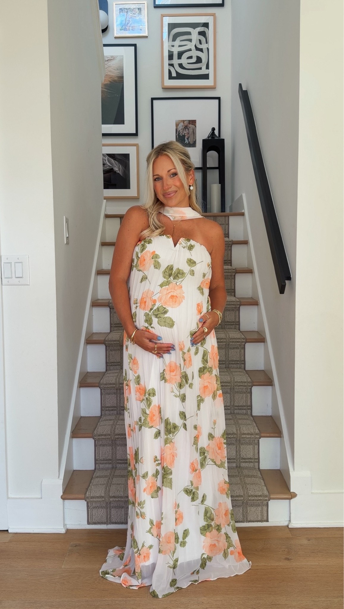 Wearing XS in this dress but should’ve gotten Small! I’m 34 weeks pregnant for reference

#LTKWedding #LTKBump #LTKSeasonal