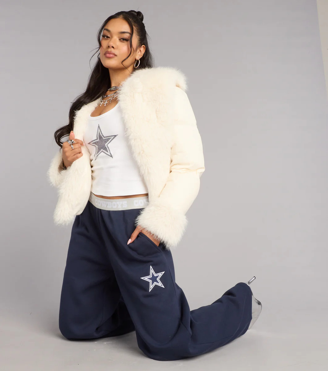 Ultra Game NFL Dallas Cowboys Wide-Leg Sweatpants | Windsor Stores