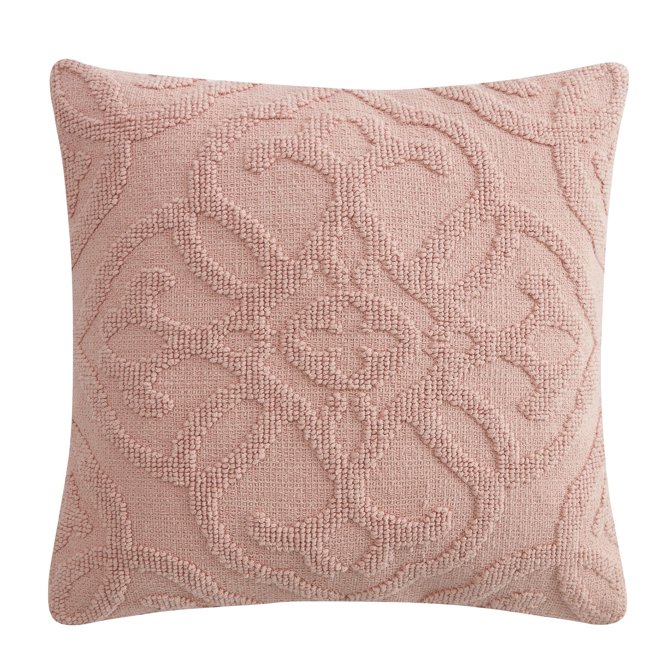My Texas House 20" x 20" Pink Geometric Cotton Decorative Pillow Cover | Walmart (US)