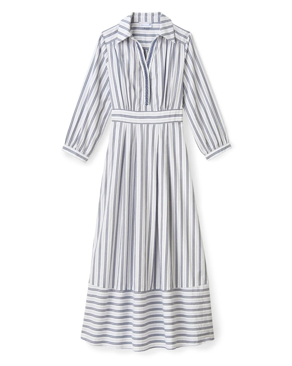 Seraphina Dress-Coastal Indigo Stripe | Cartolina