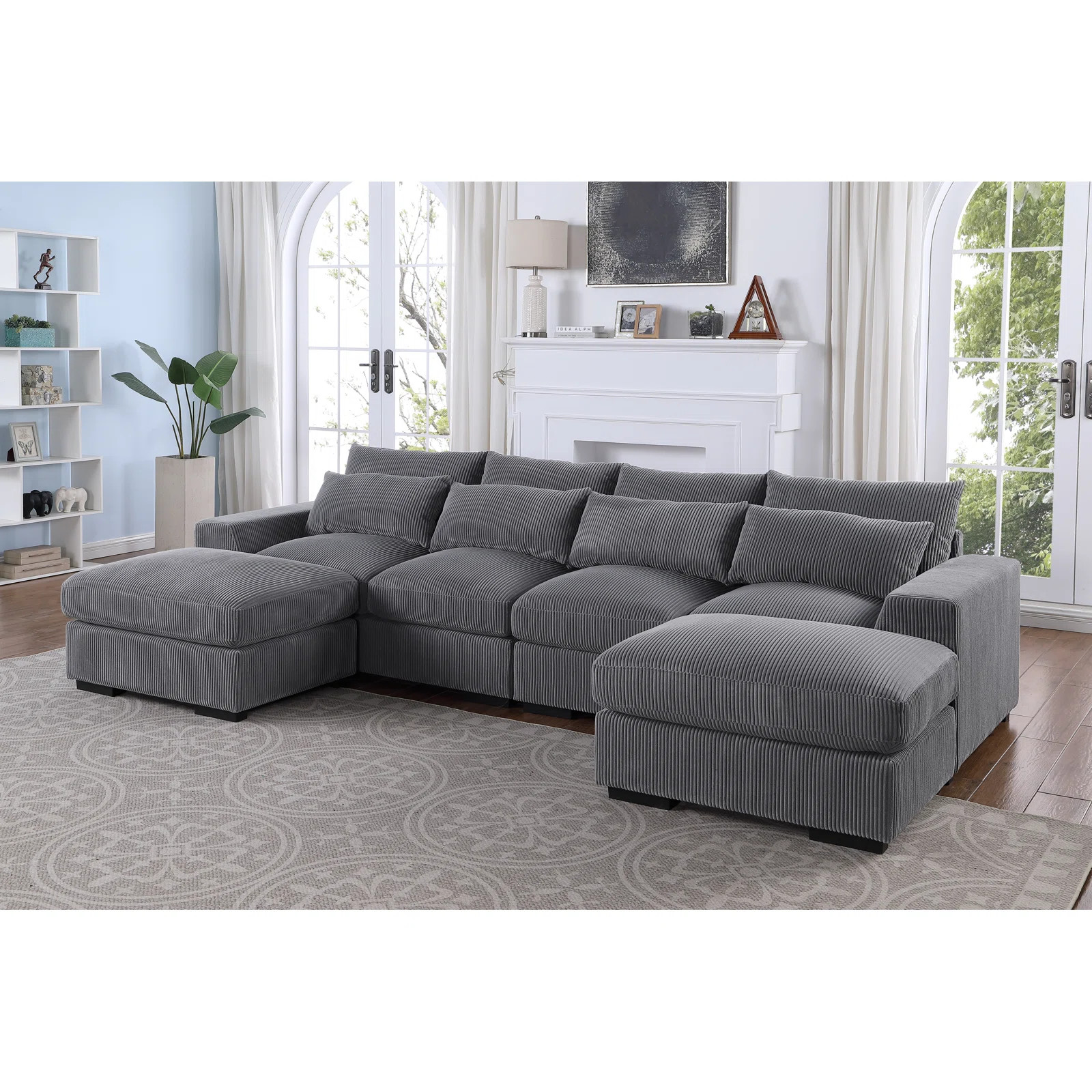 Nyerere 123.24" Upholstered Sofa | Wayfair North America