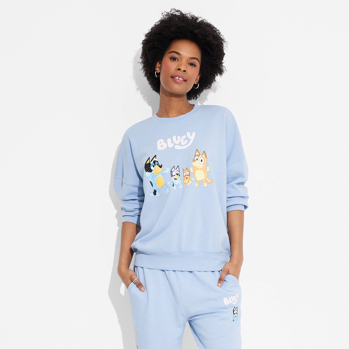Women's Bluey Graphic Sweatshirt - Blue | Target