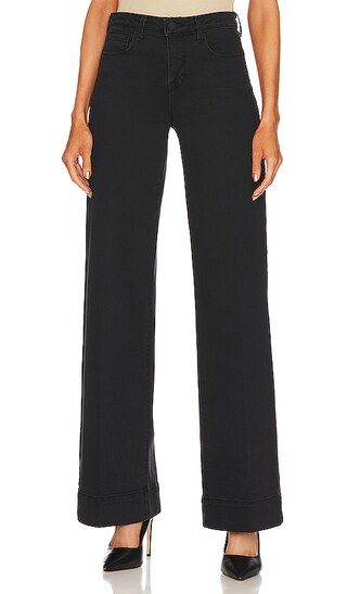 Madden High Rise Wide Leg in Washed Black | Revolve Clothing (Global)