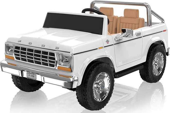 ANPABO Licensed Ford F-150 24V 2 Seater Ride on Car for Kids, 4x100W Motors for All-Terrain Elect... | Amazon (US)