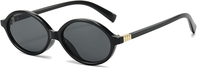Gleyemor Retro Oval Sunglasses for Women and Men 90s Vintage Style Sunglasses | Amazon (US)
