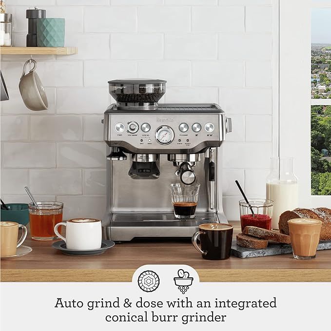 Breville Barista Express Espresso Machine BES870XL, Brushed Stainless Steel | Amazon (US)