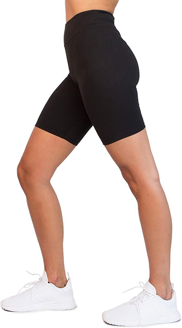 OCOMMO Biker Shorts for Women Waist 3 Inch Thigh Saver Shorts for Under Dresses | Amazon (US)