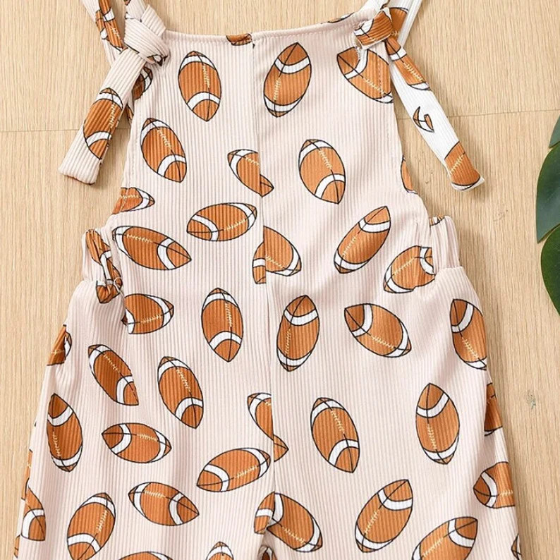 Football Jumpsuit Football Girl Football Baby Girl Outfit - Etsy | Etsy (US)