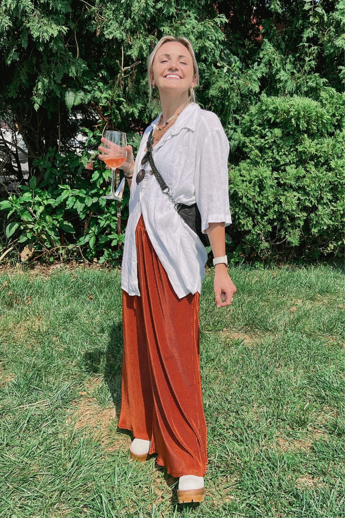 Wine festival outfit 
Flowy pants, flowy shirt 

#LTKSeasonal