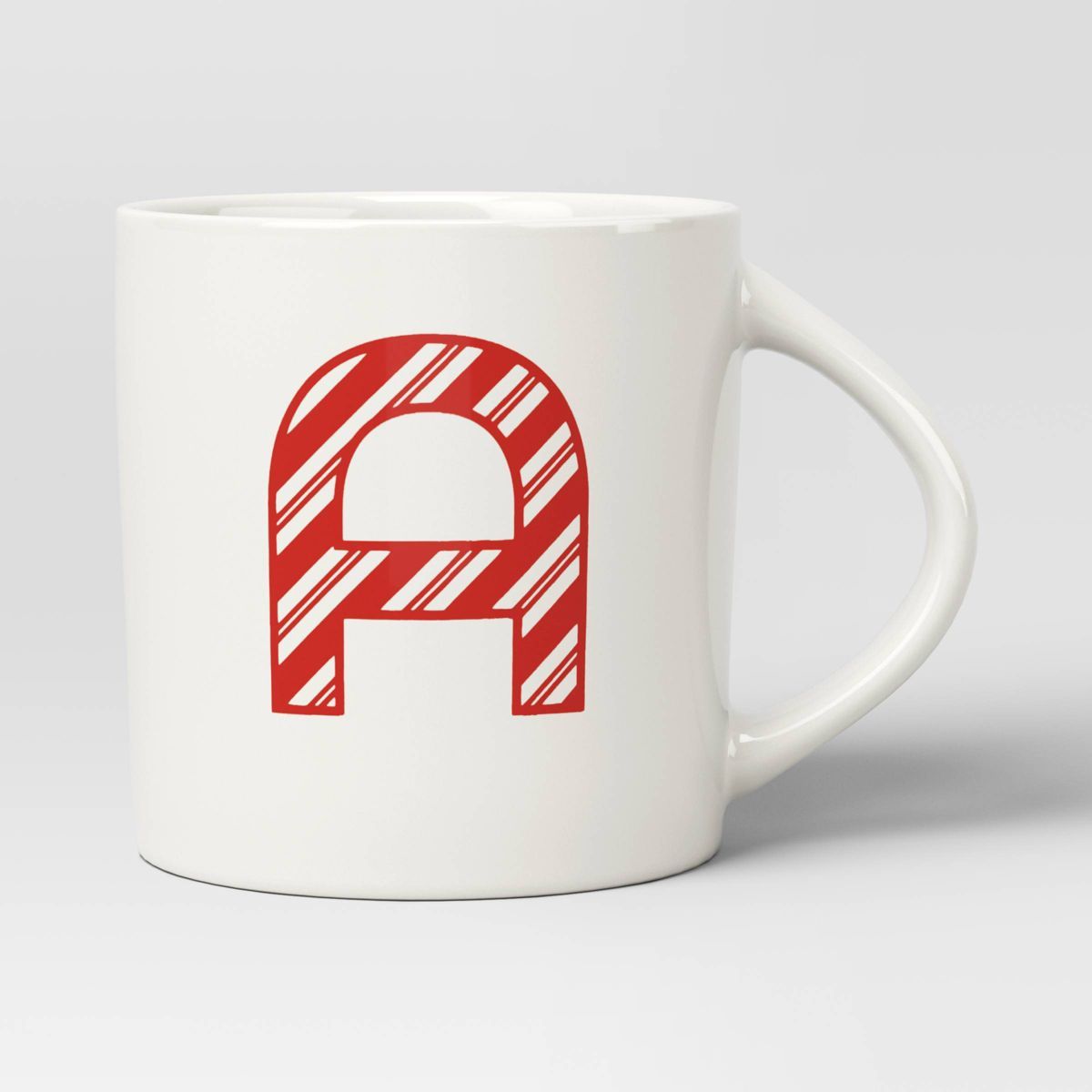 16oz Christmas Stoneware Monogram Mug White - Wondershop™ | Target