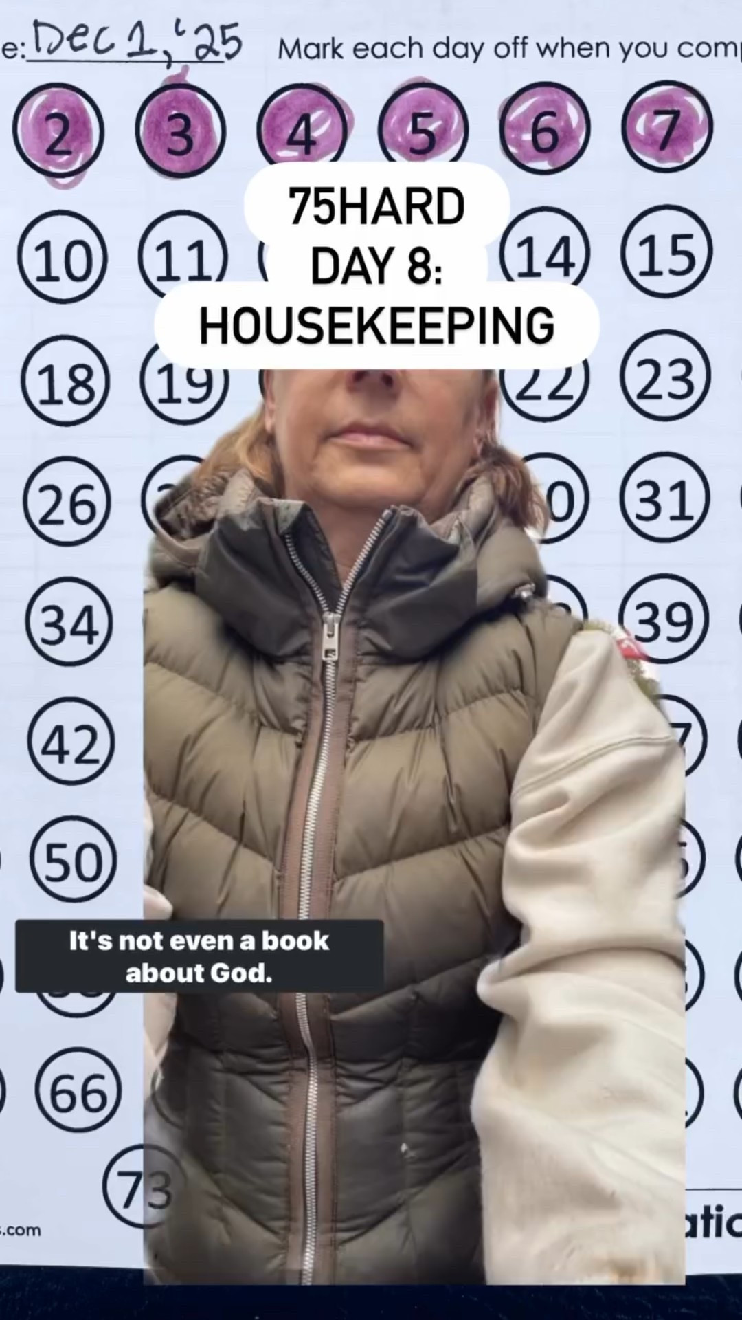 75HARD
DAY 8:
HOUSEKEEPING