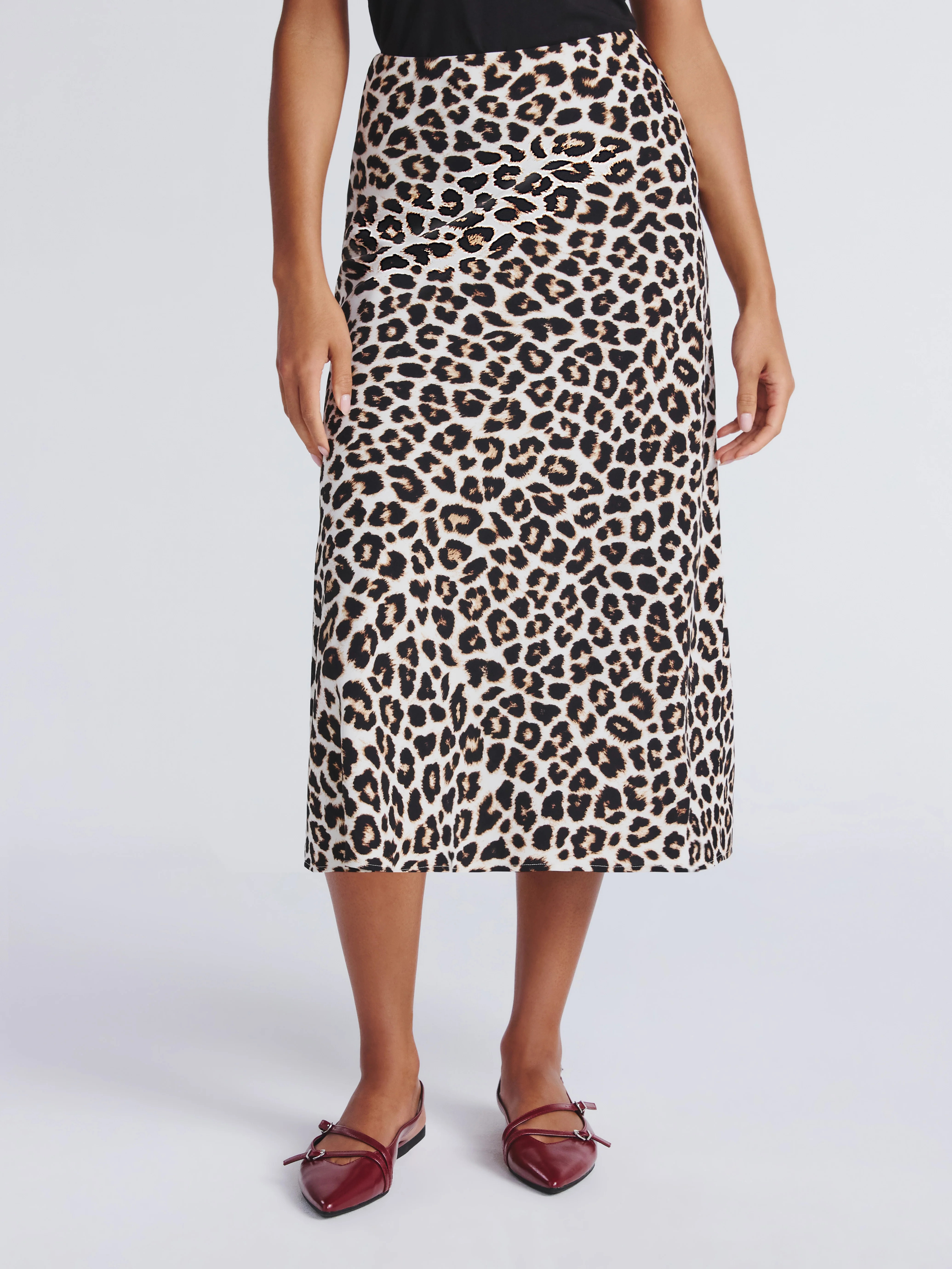 Time and Tru Women's Midi Pull On Slip Skirt, Sizes XS-XXXL - Walmart.com | Walmart (US)