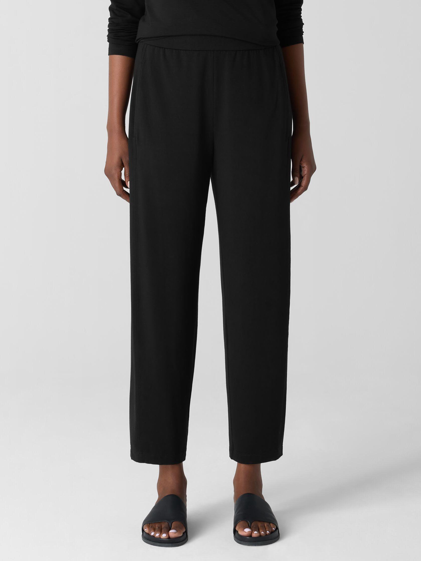 Stretch Jersey Knit Lantern Pant | Eileen Fisher